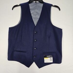 Alfani Men's Classic-Fit Stretch Tuxedo Vest Navy Size M